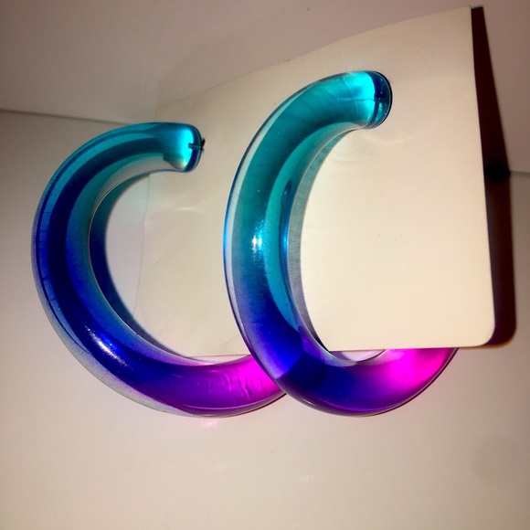 Jewelry - Large Ombré Hoops